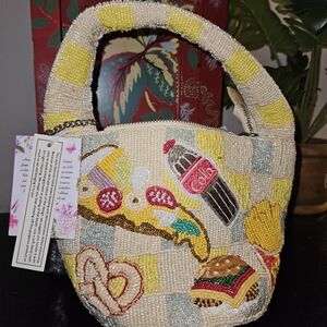 India Boutique Beaded Fast Food Shoulder Bag